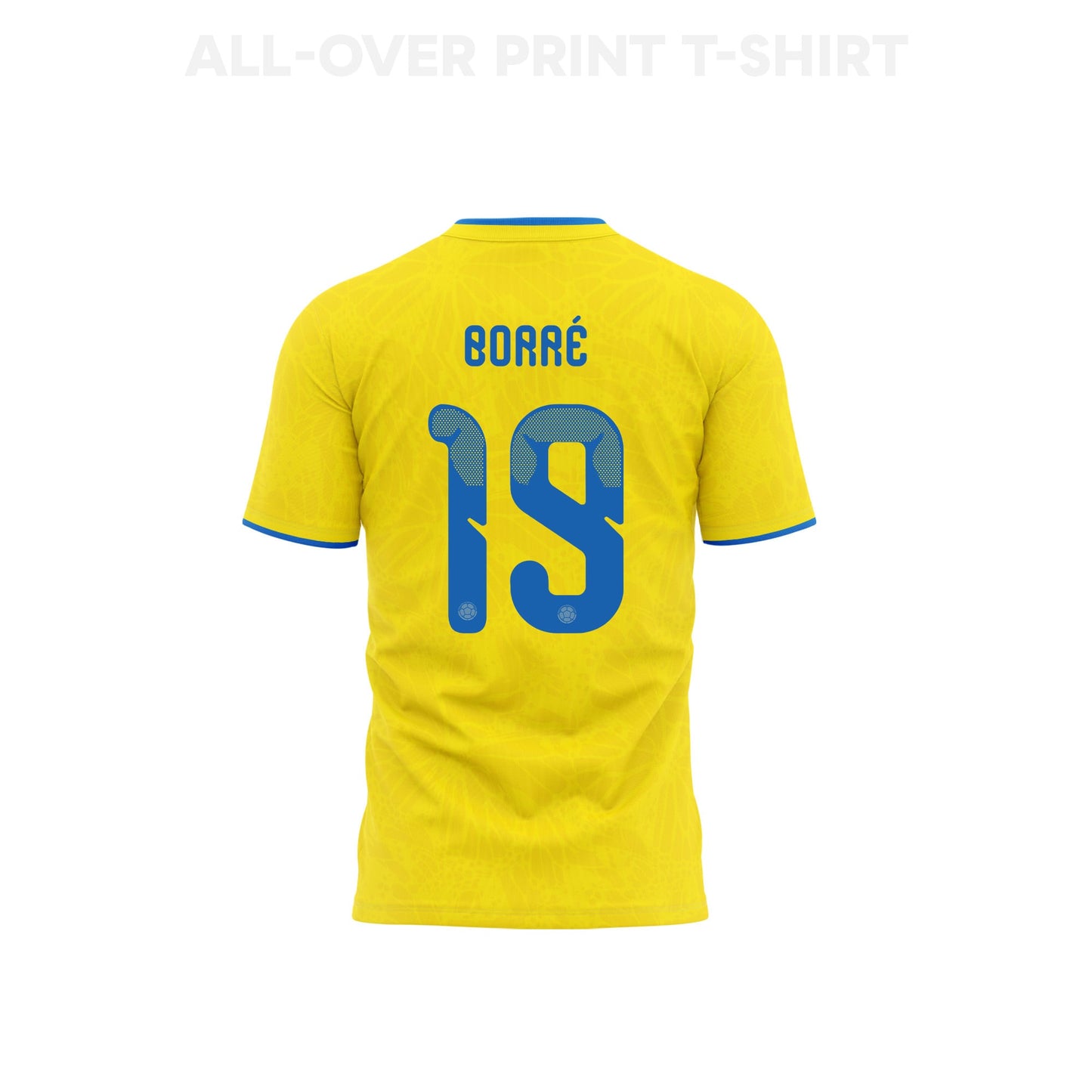 Rafael Borré 19 Colombia 2026 Home 3D T-Shirt Fully Printed – Unisex, Yellow