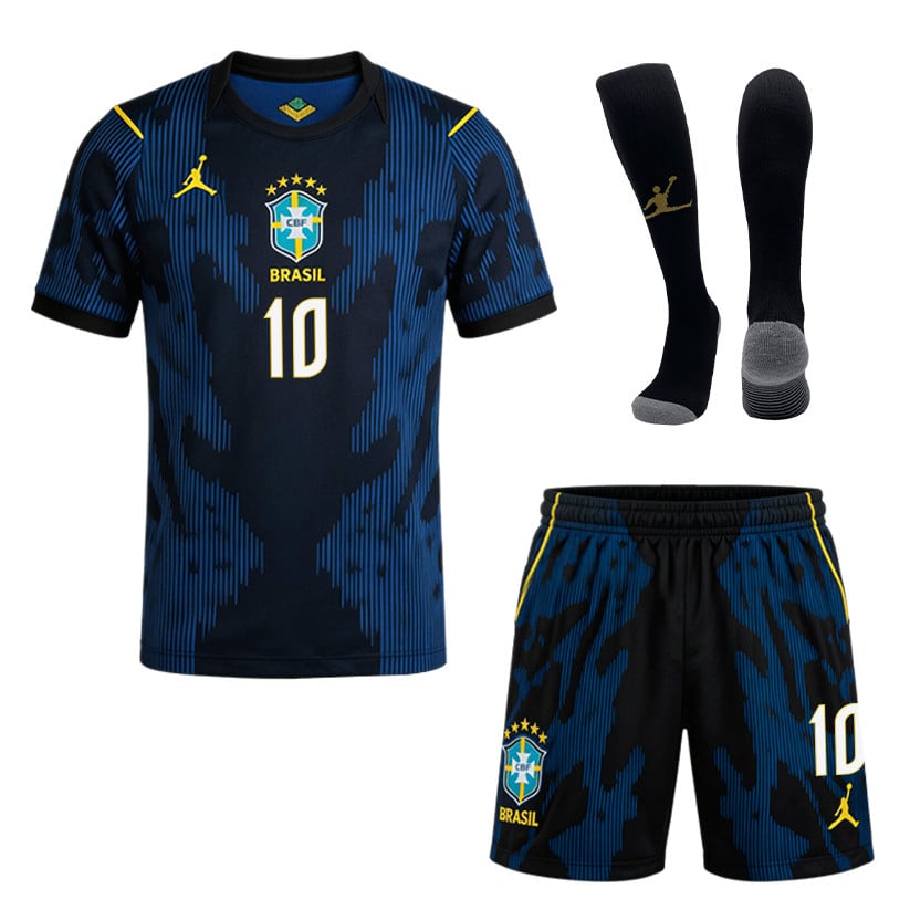Pelé 10 Brazil 2026 Away Men Kit Set – Blue