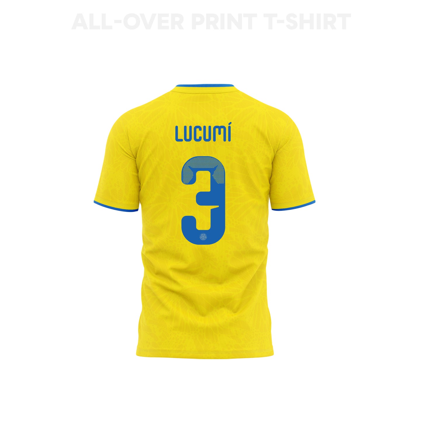 Jhon Lucumí 3 Youth Colombia 2026 Home 3D T-shirt Fully Printed – Yellow