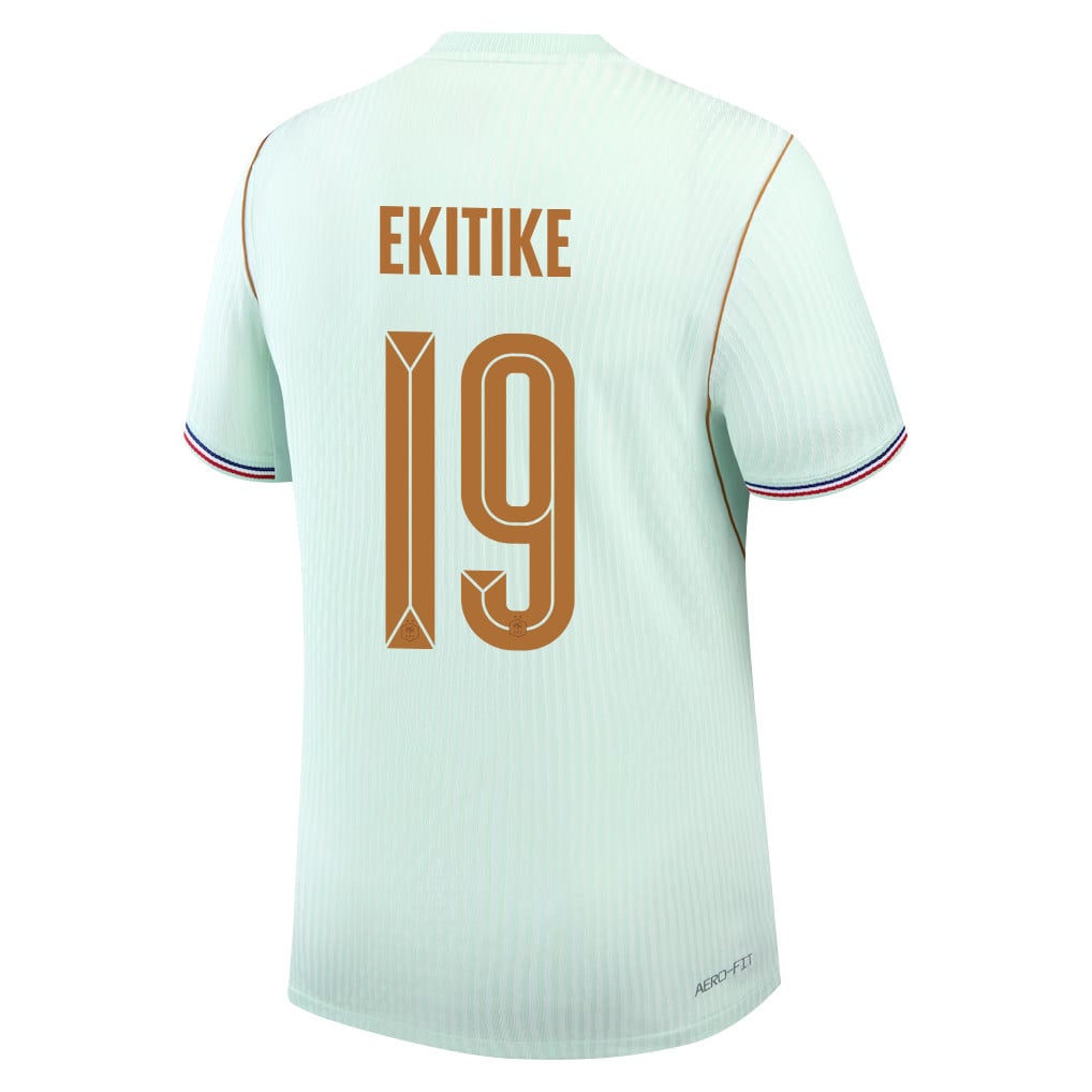 Hugo Ekitike 19 France 2026 Away Men Jersey & Shorts Set – Green