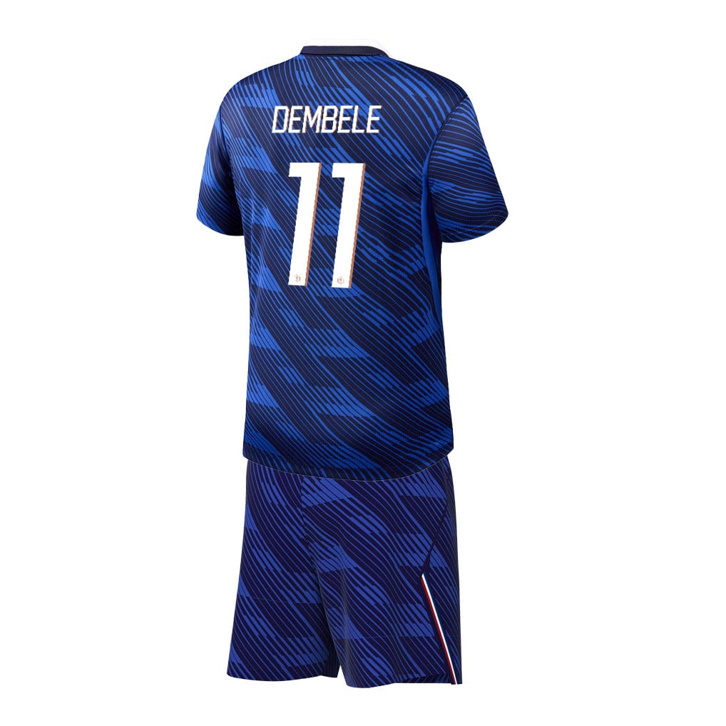Ousmane Dembélé 11 France 2026 Home Men Jersey & Shorts Set – Blue