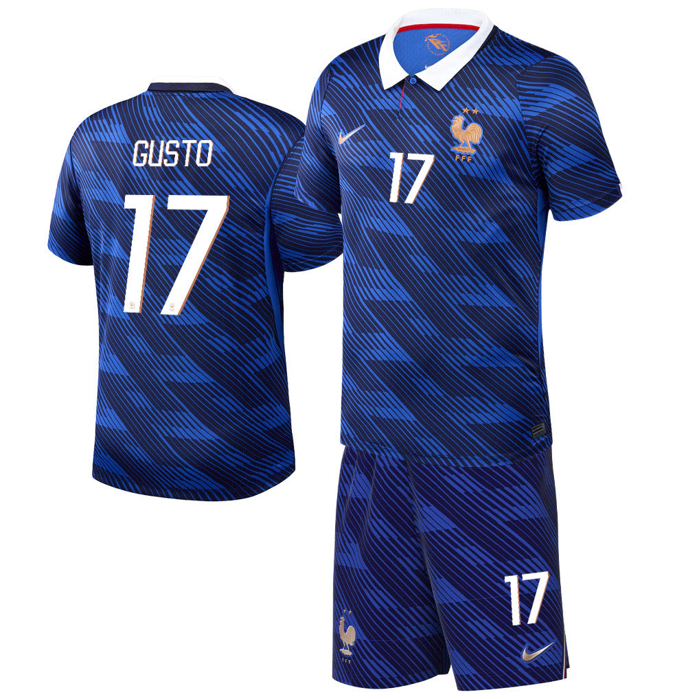 Malo Gusto 17 France 2026 Home Men Jersey & Shorts Set – Blue