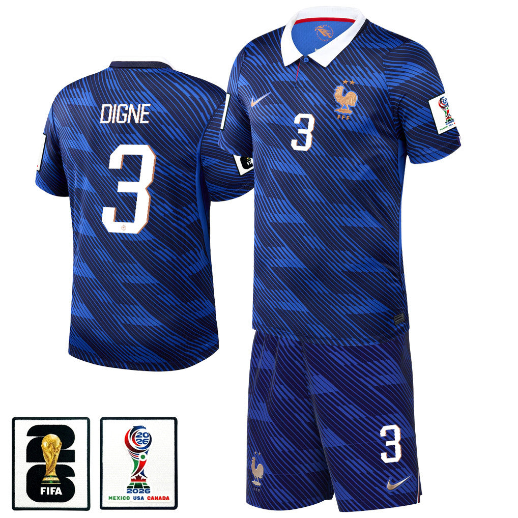 Lucas Digne 3 France 2026 Home Men Jersey & Shorts Set – Blue