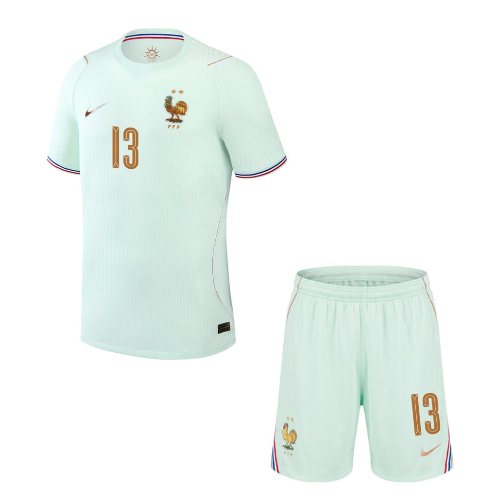 N'Golo Kanté 13 France 2026 YOUTH Away Jersey & Shorts Set - Green