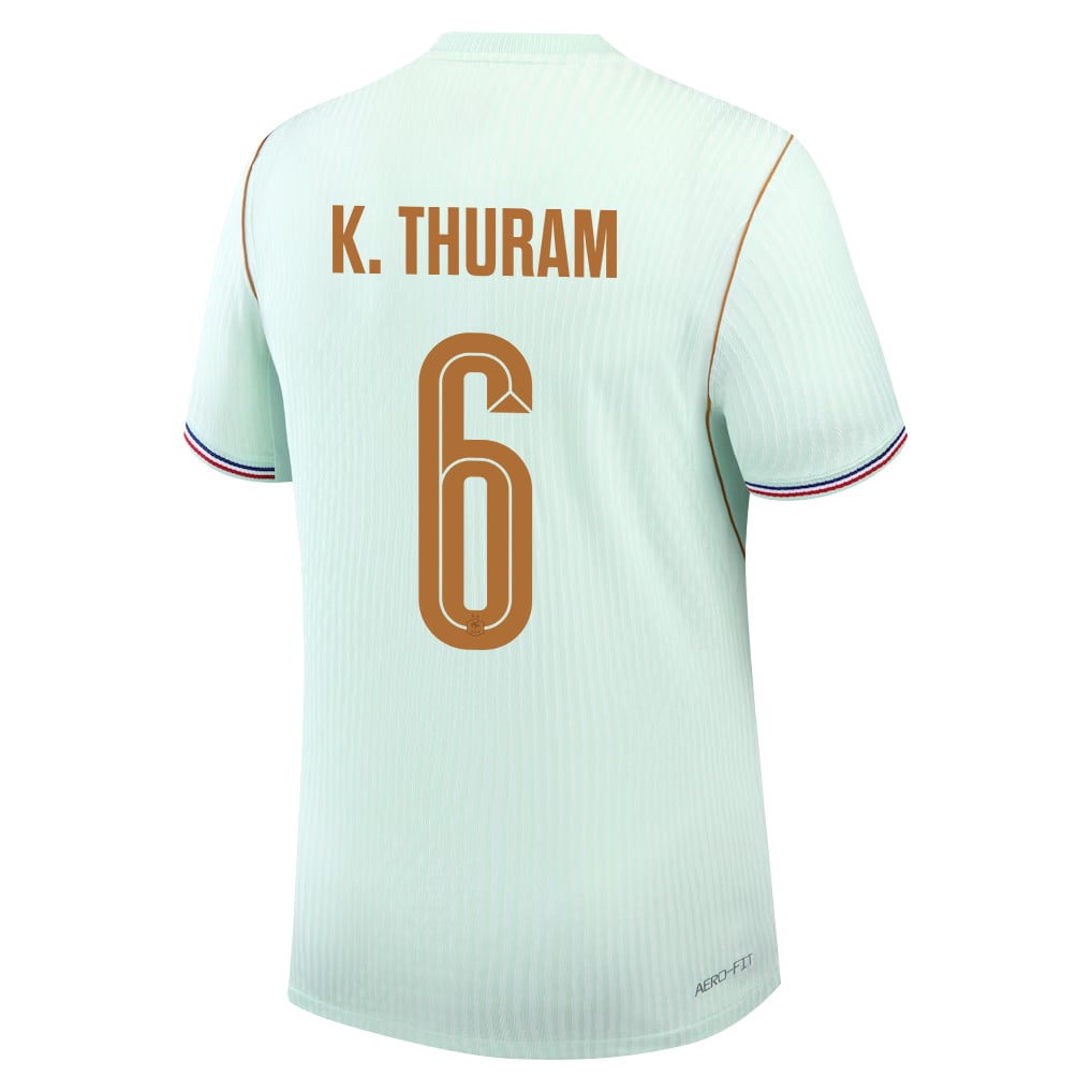 Khéphren Thuram 6 France 2026 YOUTH Away Jersey & Shorts Set - Green