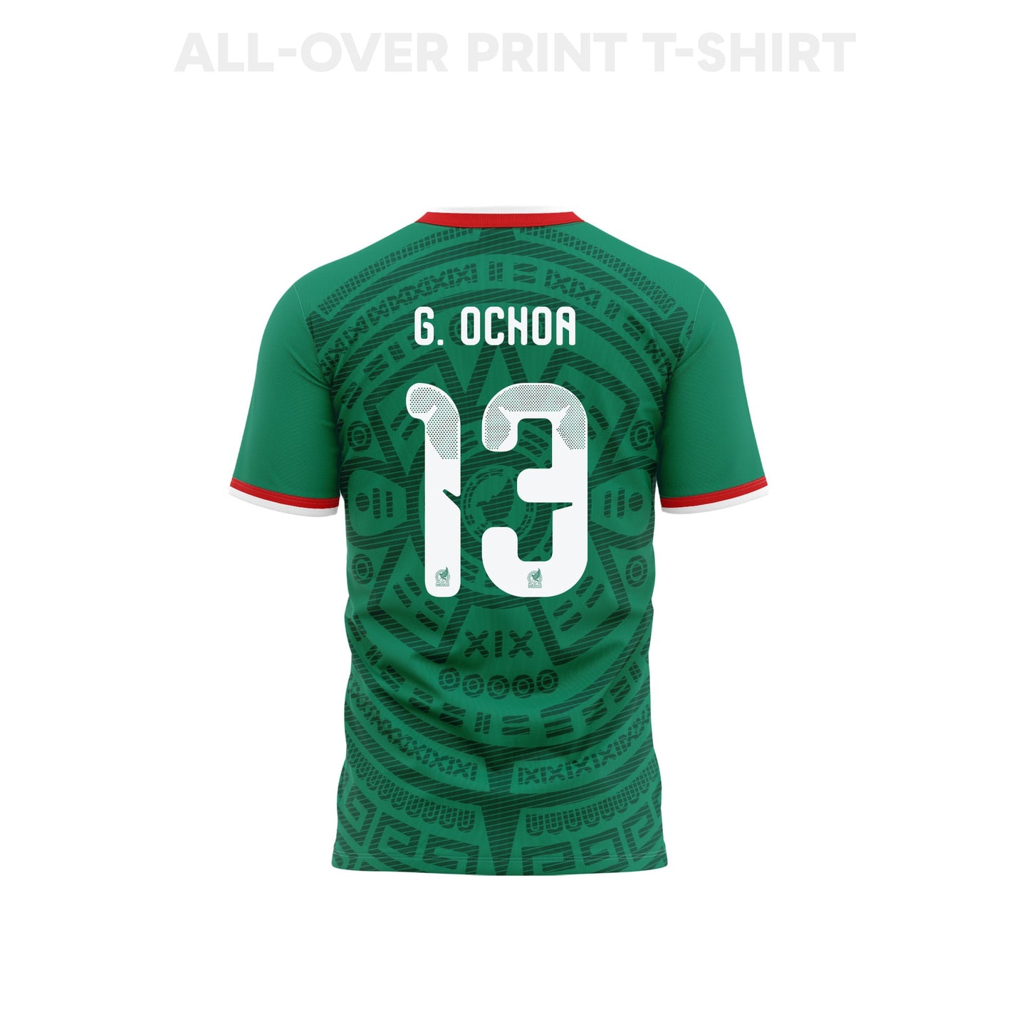 Guillermo Ochoa 13 Mexico 2026 Home 3D T-Shirt Fully Printed – Unisex, Green