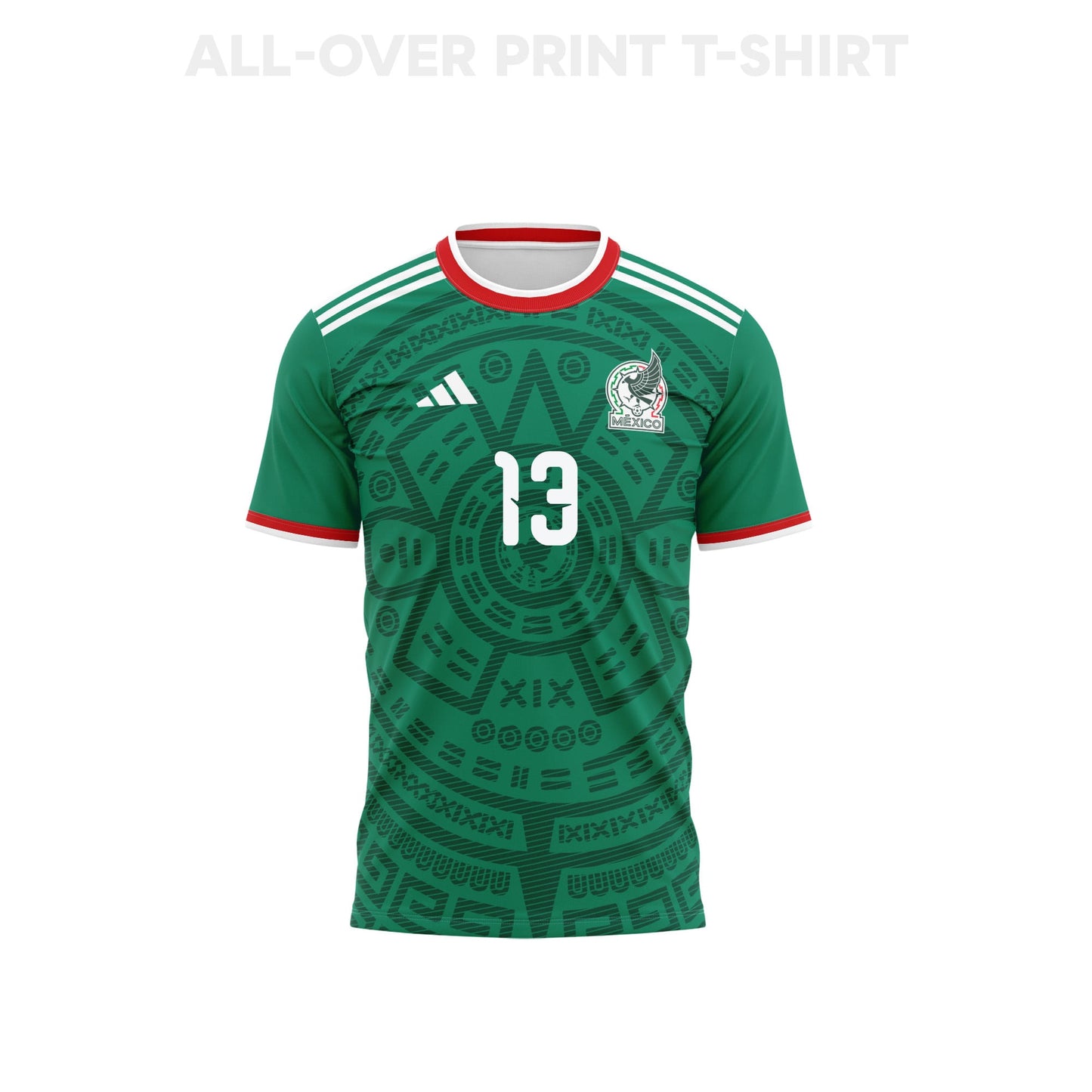 Guillermo Ochoa 13 Mexico 2026 Home 3D T-Shirt Fully Printed – Unisex, Green