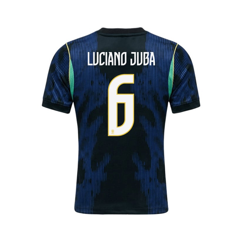 Luciano Juba 6 Brazil 2026 Away Men Jersey & Shorts Set – Blue