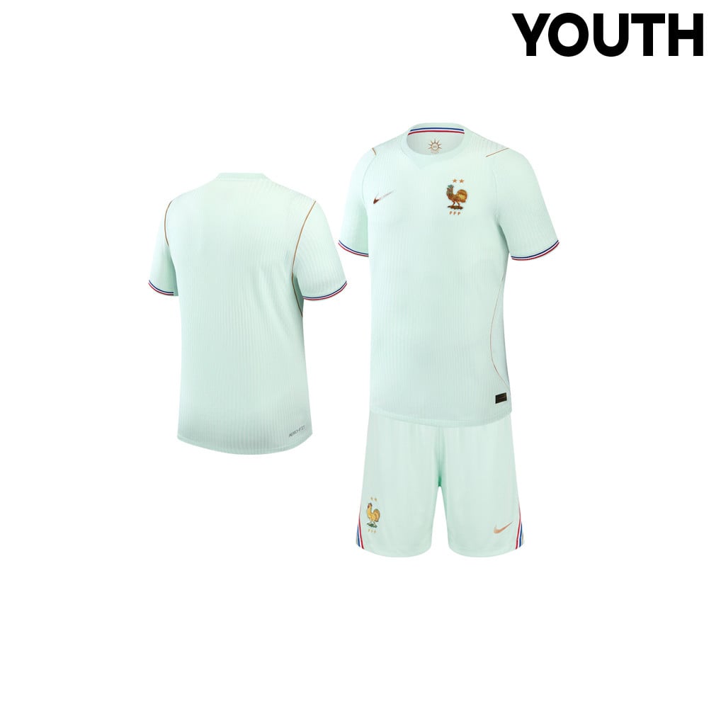 France 2026 YOUTH Away Jersey & Shorts Set - Green
