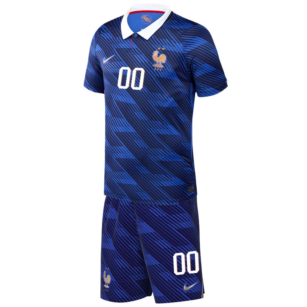France 2026 YOUTH Home Jersey & Shorts Set - Personalized - Blue