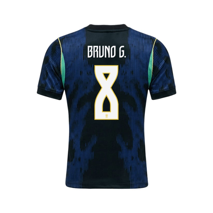 Bruno Guimarães 8 Brazil 2026 Away Men Jersey & Shorts Set – Blue