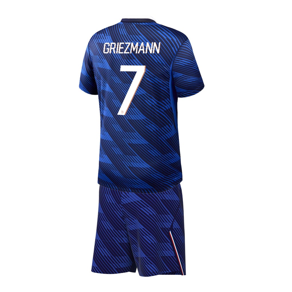 Antoine Griezmann 7 France 2026 YOUTH Home Jersey & Shorts Set - Blue