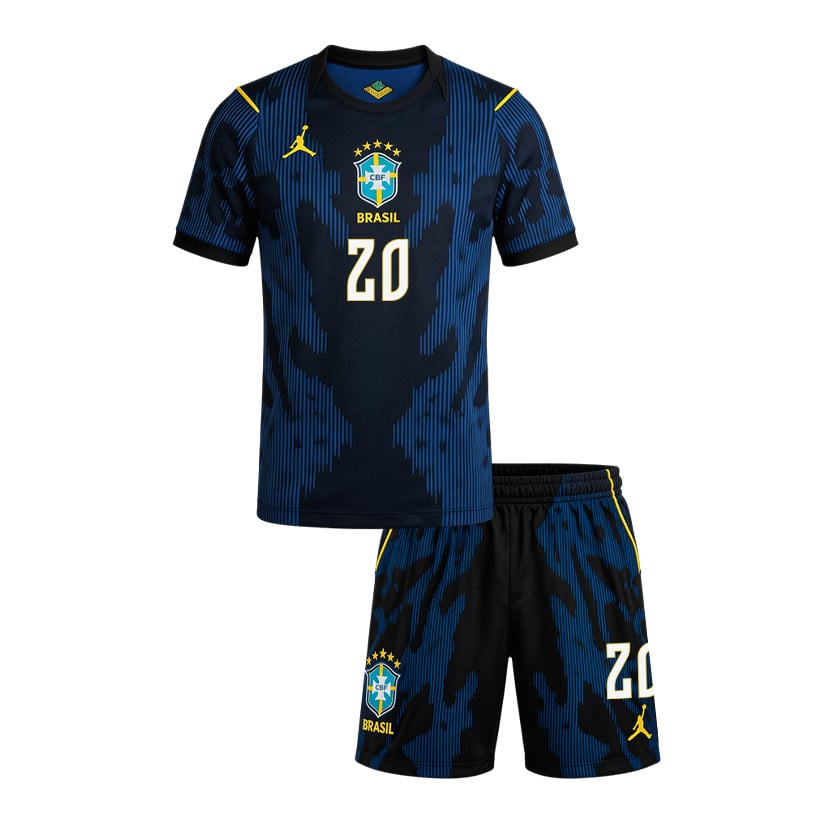 Estêvão 20 Brazil 2026 Away Men Jersey & Shorts Set – Blue