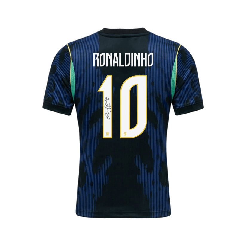 Ronaldinho 10 Brazil 2026 Away Men Jersey & Shorts Set – Blue