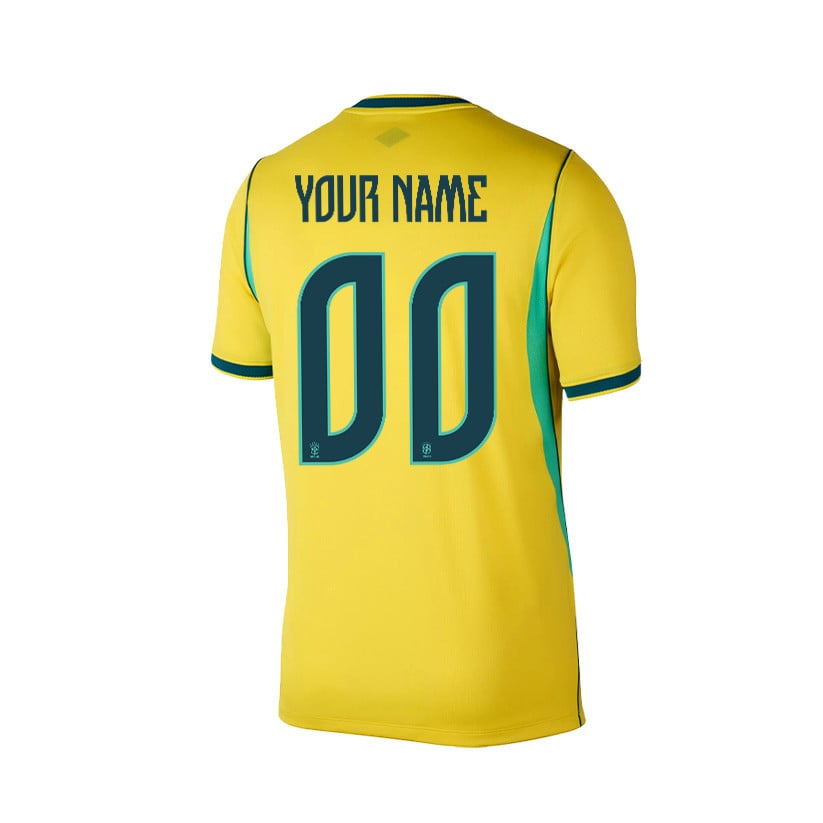 Brazil 2026 Home Men Jersey & Shorts Set - Personalized - Yellow