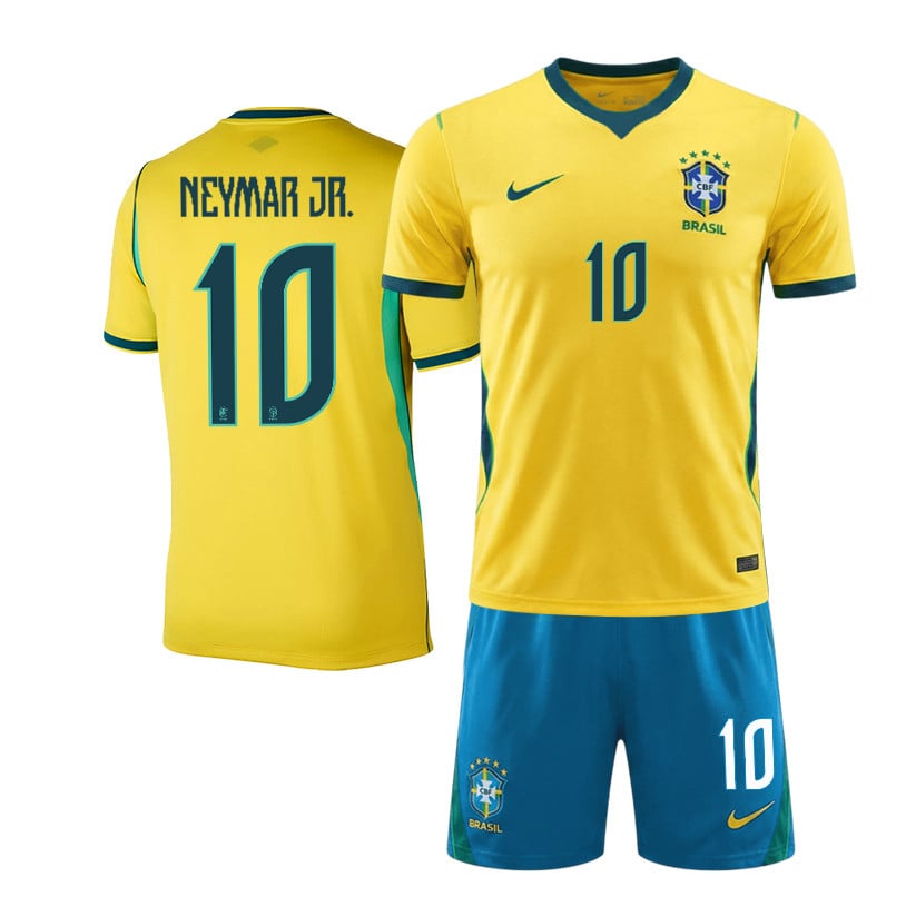 Neymar 10 Brazil 2026 Home Men Jersey & Shorts Set – Yellow