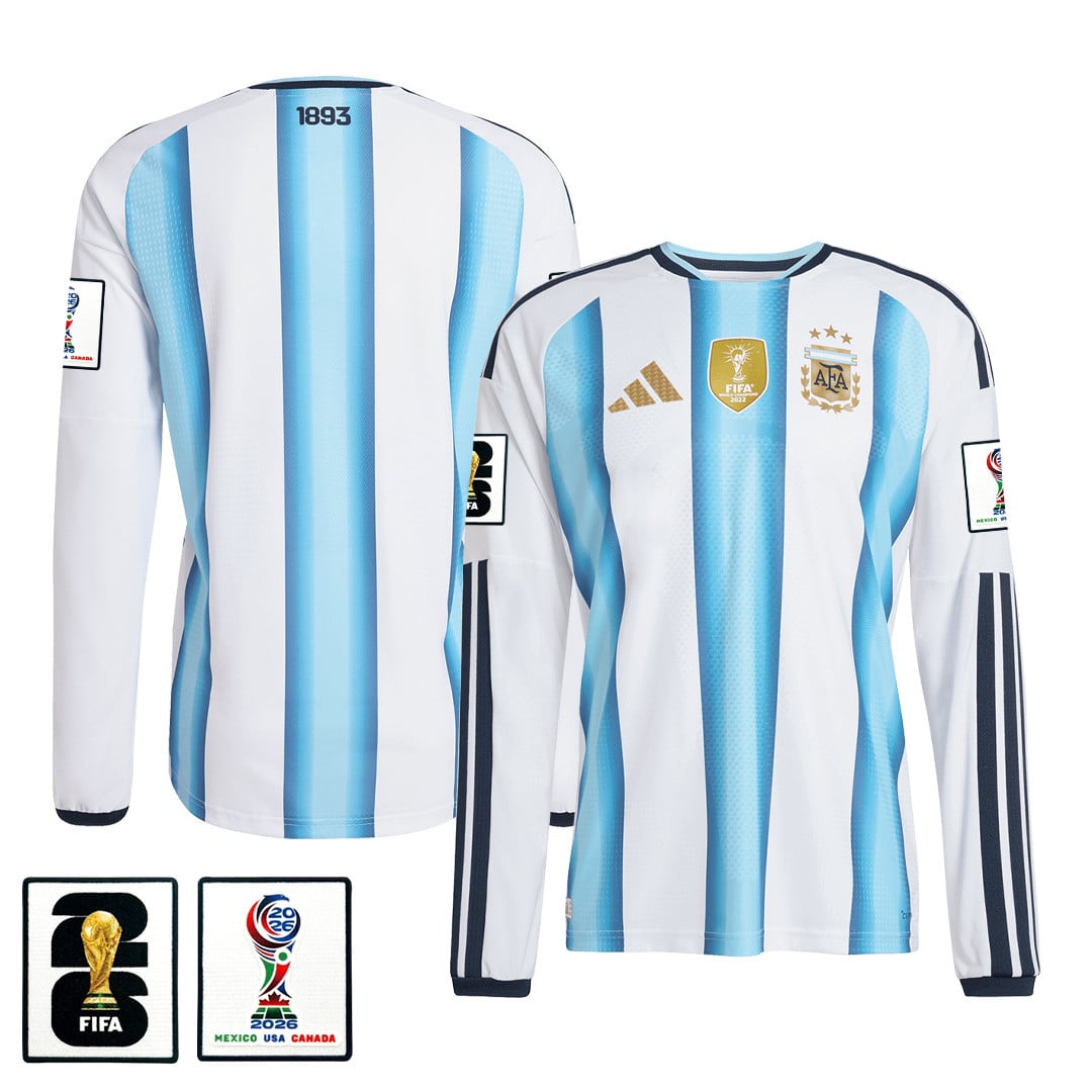 Argentina 2026 Home Long Sleeve Jersey - White