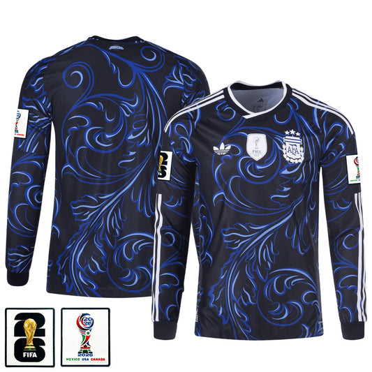 Argentina 2026 Away Long Sleeve Jersey - Black