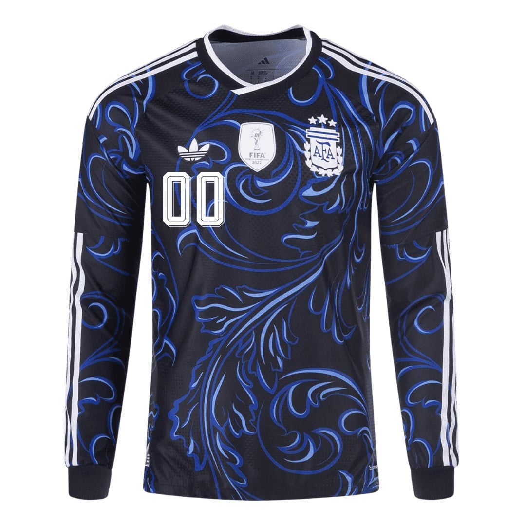 Argentina 2026 Away Long Sleeve Jersey - Personalized - Black