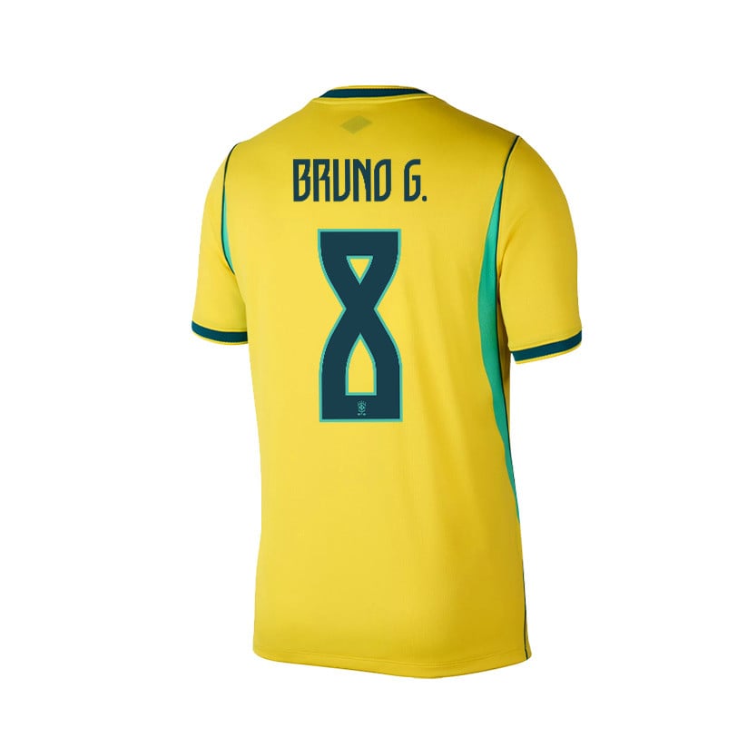Bruno Guimarães 8 Brazil 2026 Home Men Jersey & Shorts Set – Yellow