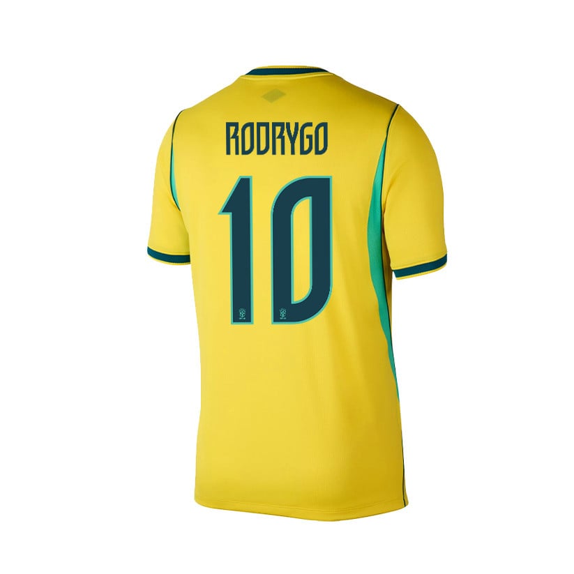 Rodrygo 10 Brazil 2026 Home Men Jersey & Shorts Set – Yellow