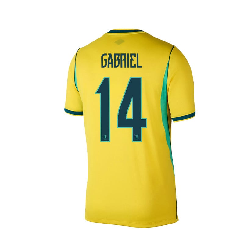 Gabriel Magalhães 14 Brazil 2026 Home Men Jersey & Shorts Set – Yellow
