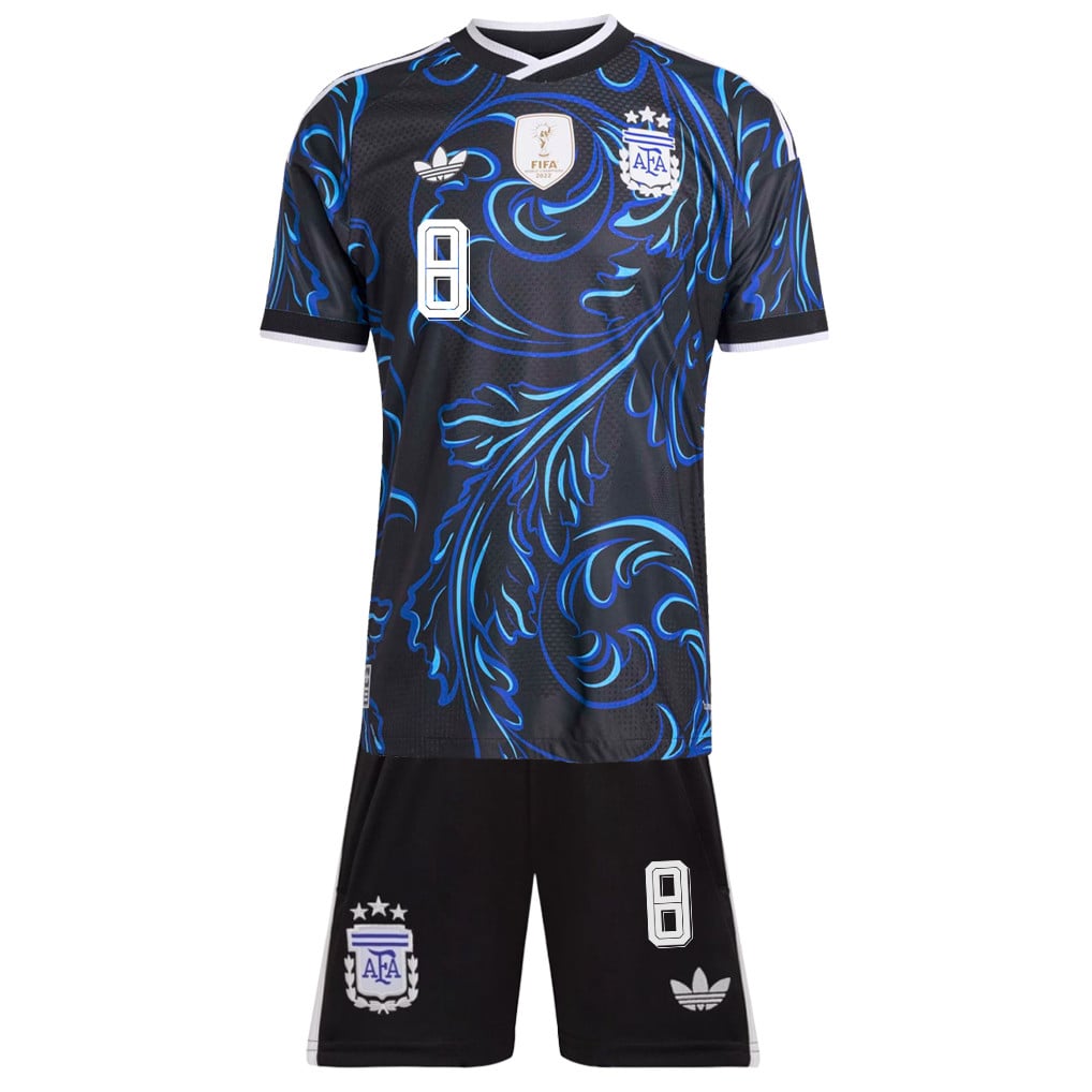 Marcos Acuña 8 Argentina 2026 Away Men Jersey & Shorts Set – Black