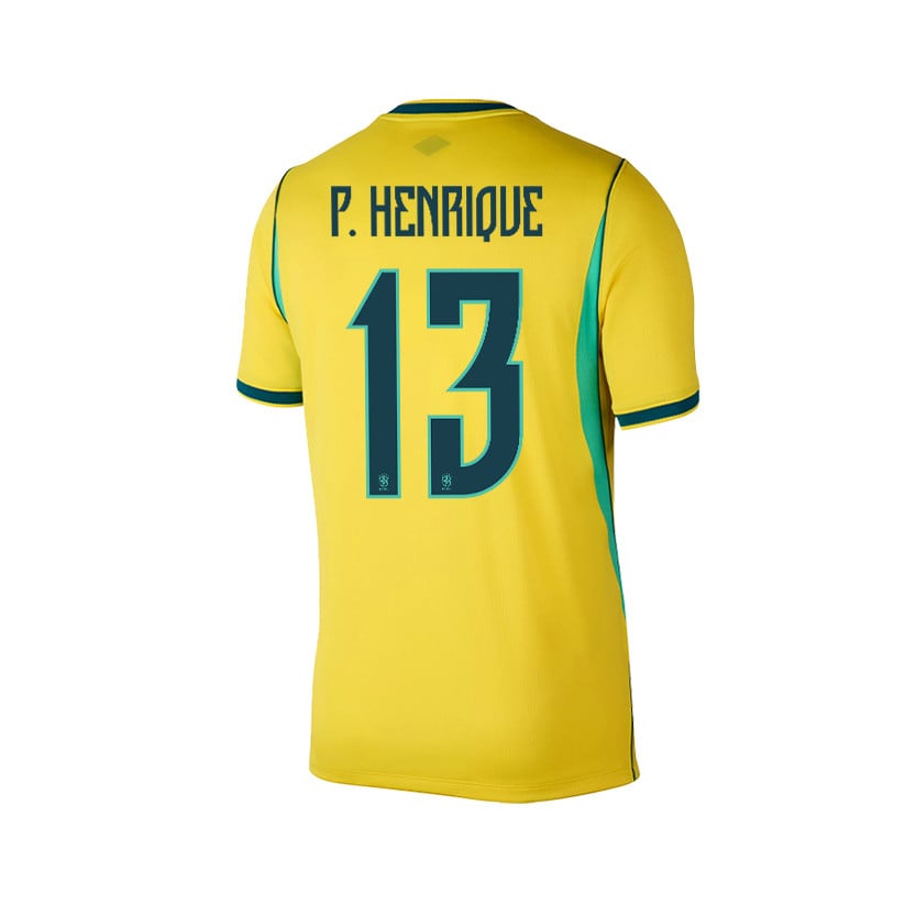 Paulo Henrique 13 Brazil 2026 YOUTH Home Jersey & Shorts Set - Yellow