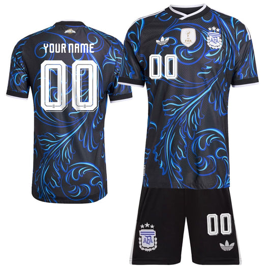 Argentina 2026 Away Men Jersey & Shorts Set – Personalized - Black