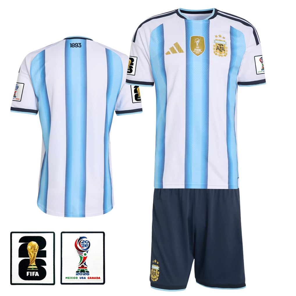 Argentina 2026 Home Men Jersey & Shorts Set – White