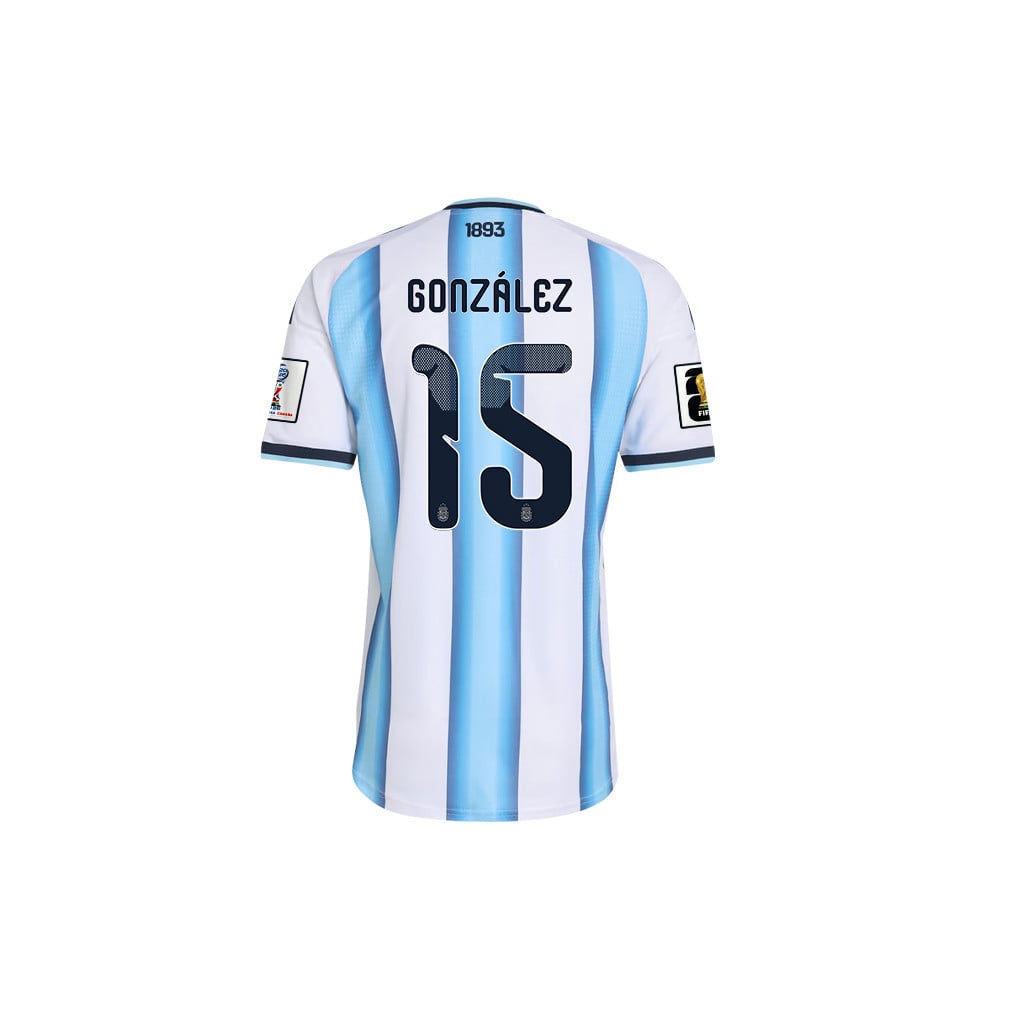 Nicolás González 15 Argentina 2026 Home Men Jersey & Shorts Set – White