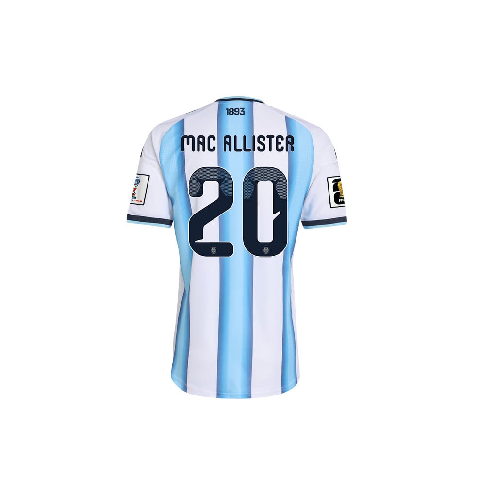 Alexis Mac Allister 20 Argentina 2026 Home Men Jersey & Shorts Set – White