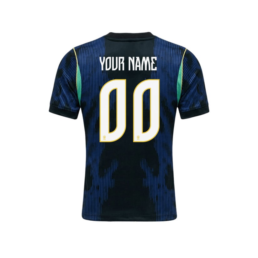 Brazil 2026 YOUTH Away Jersey & Shorts Set - Personalized - Blue