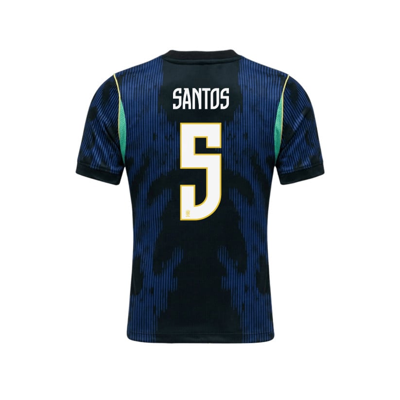 Andrey Santos 5 Brazil 2026 YOUTH Away Jersey & Shorts Set - Blue