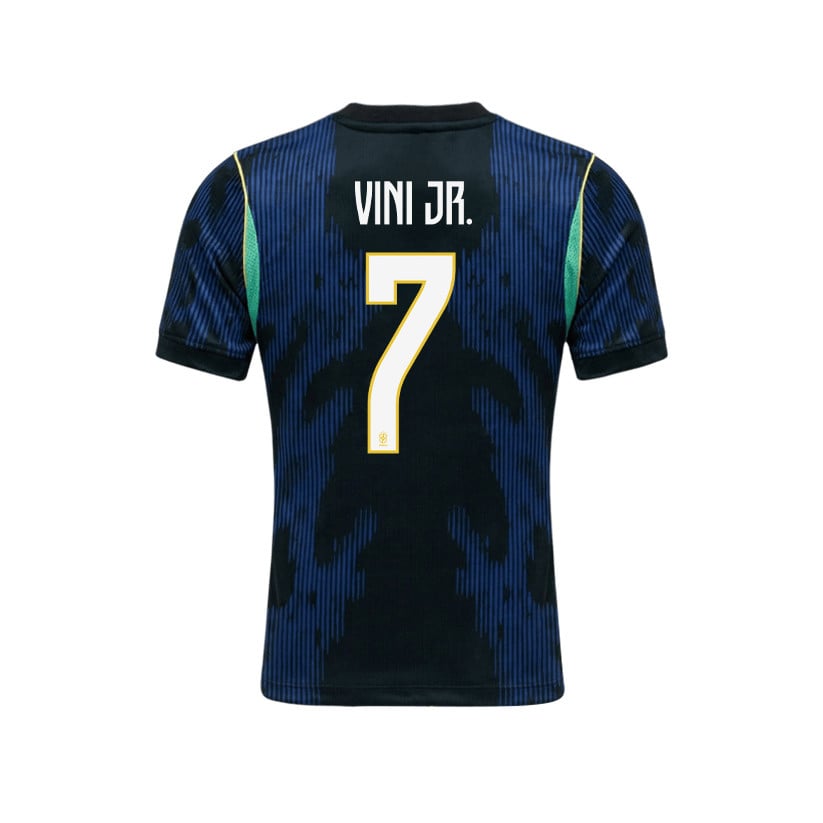 Vinícius Júnior 7 Brazil 2026 YOUTH Away Jersey & Shorts Set - Blue