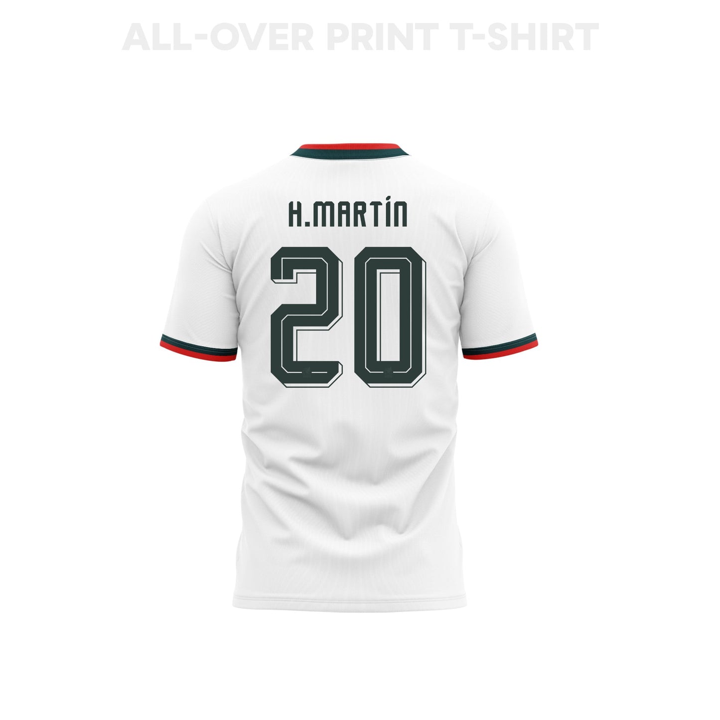 Henry Martín 20 Youth Mexico 2026 Away 3D T-shirt Fully Printed – White