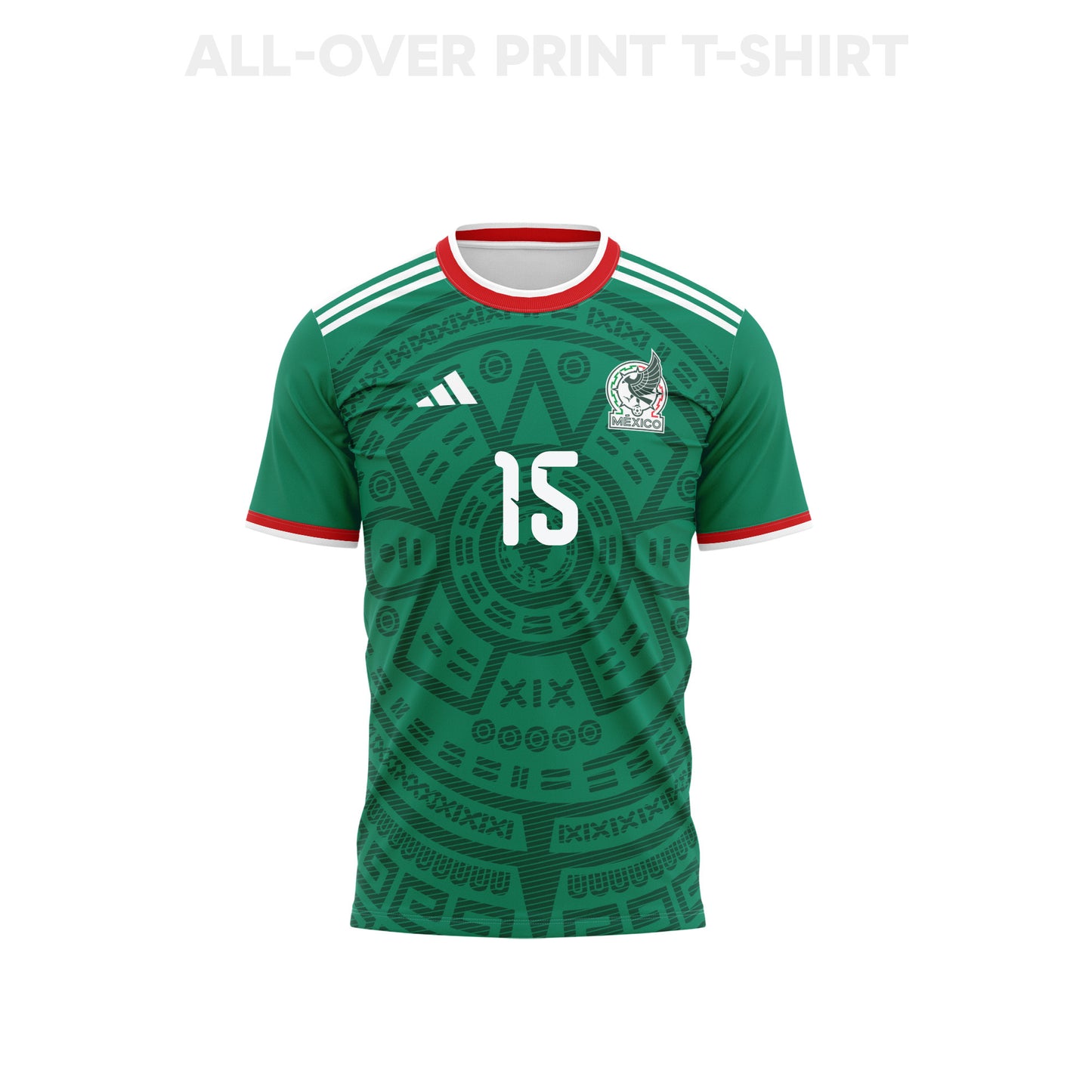 Israel Reyes 15 Youth Mexico 2026 Home 3D T-shirt Fully Printed – Green