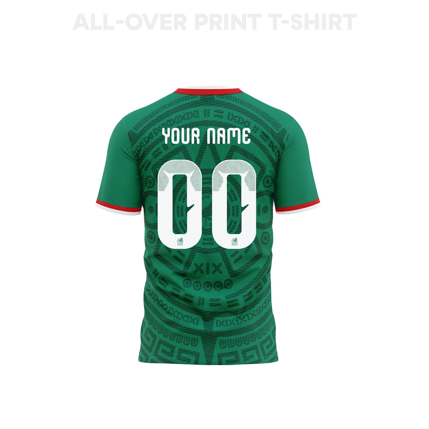 Mexico 2026 Youth Home 3D T-shirt Fully Printed – Personalized – Green