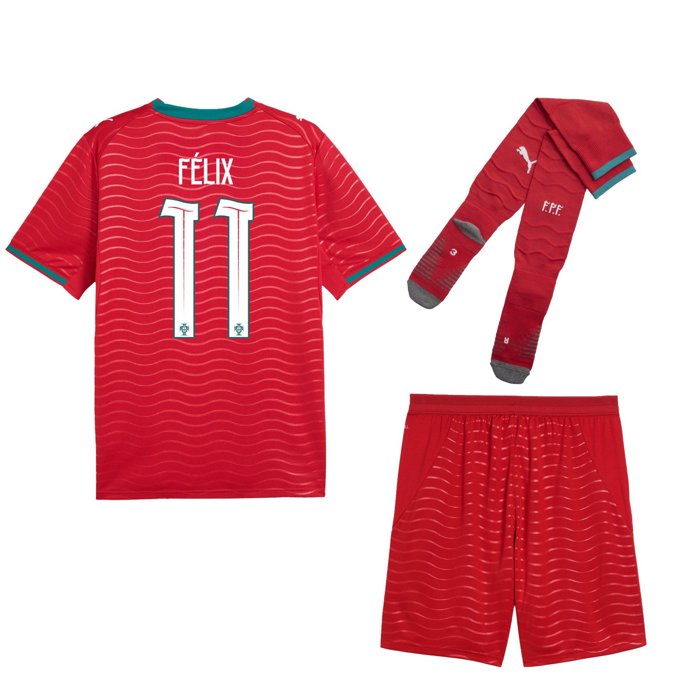 João Félix 11 Portugal 2026 Home Men Kit Set – Red