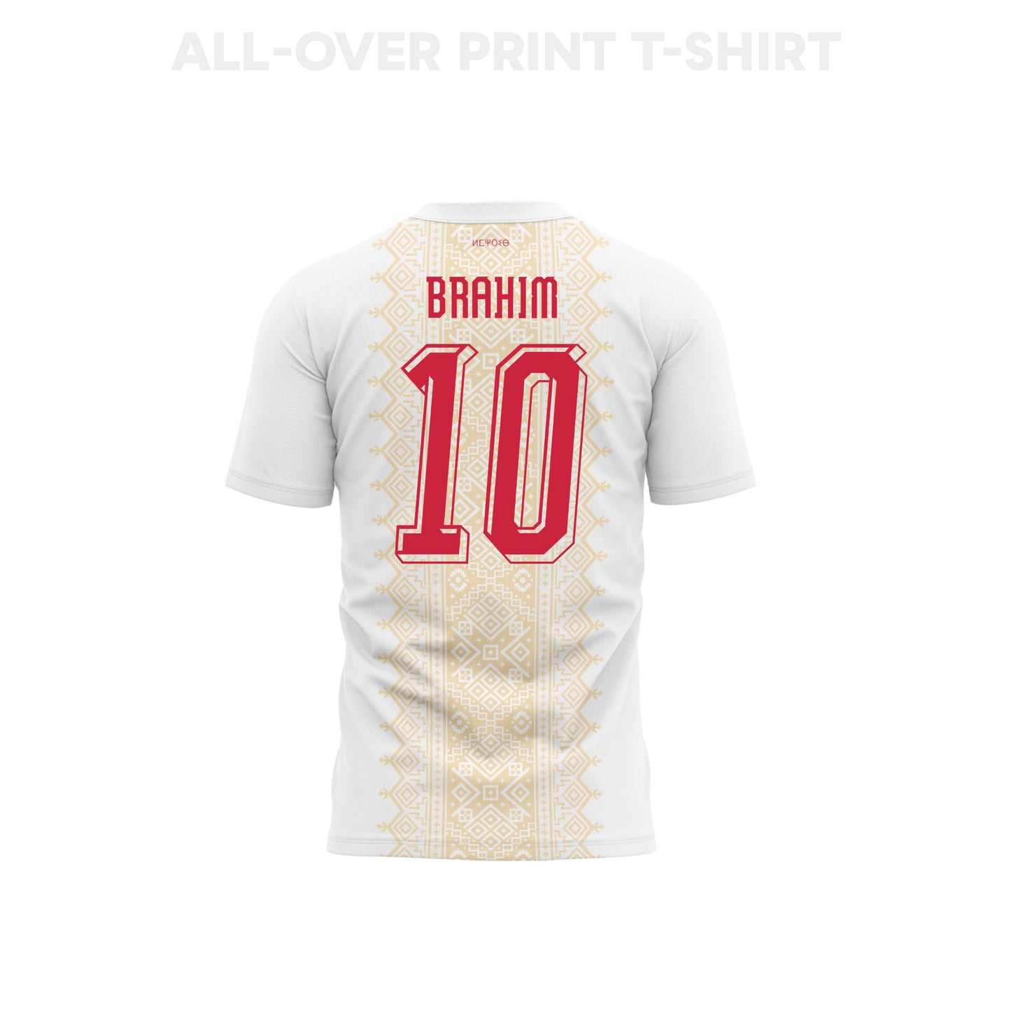 Brahim Díaz 10 Morocco 2026 Away 3D T-Shirt Fully Printed – Unisex, White