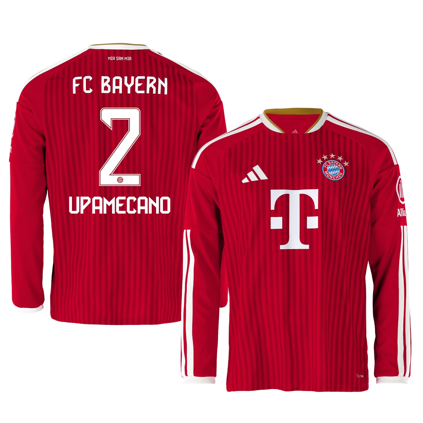Dayot Upamecano 2 Bayern Munich 2026/27 Home Men Long Sleeve Jersey - Red