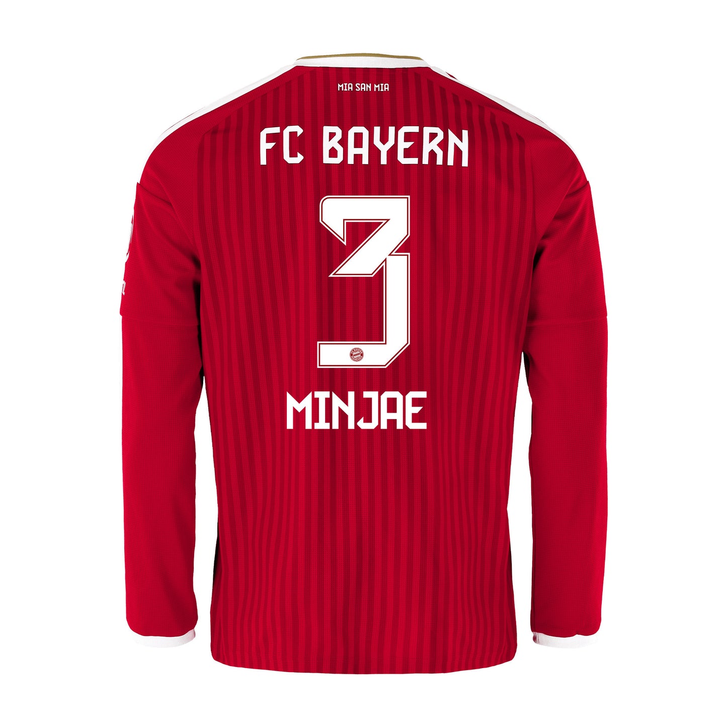 Minjae Kim 3 Bayern Munich 2026/27 Home Men Long Sleeve Jersey - Red