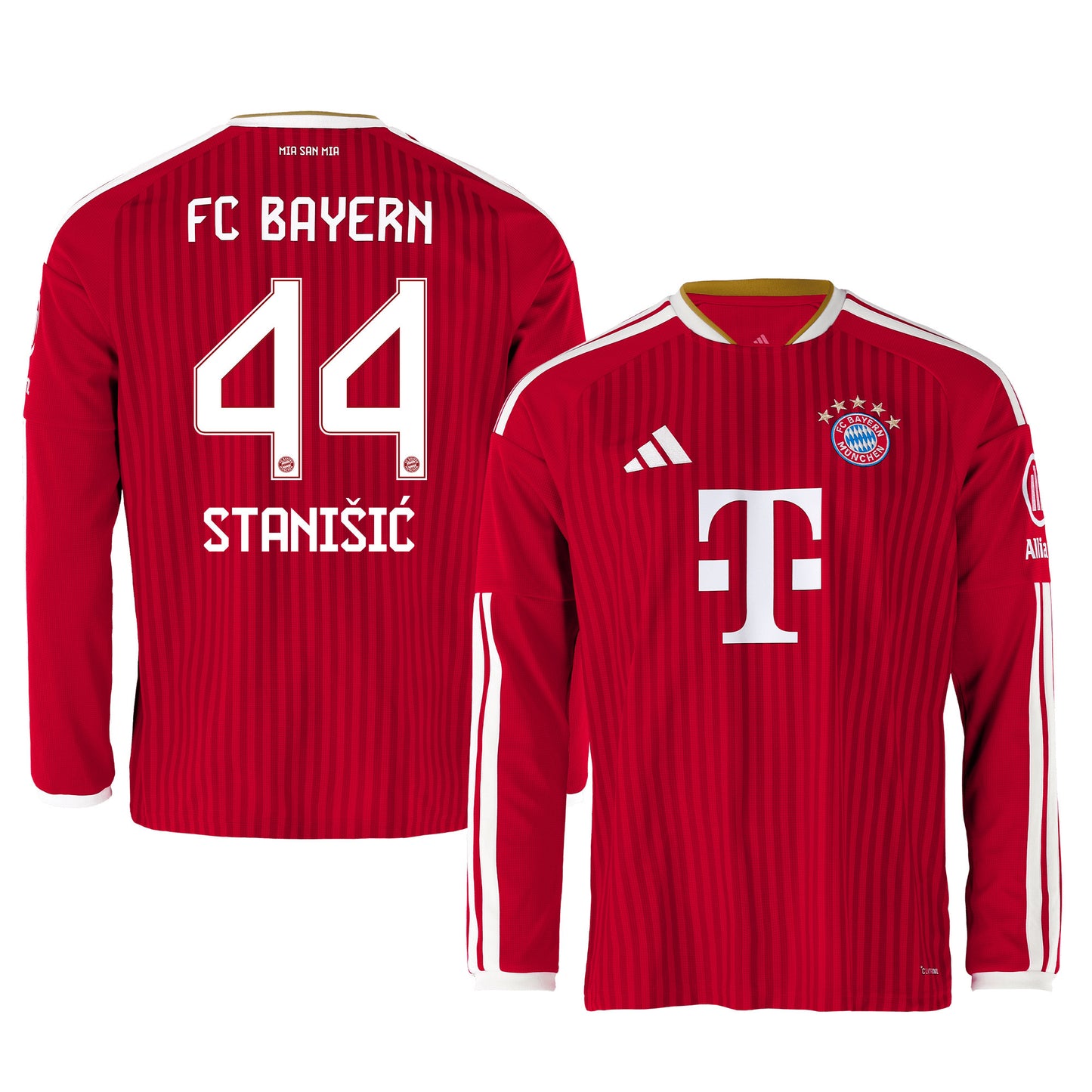 Josip Stanišić 44 Bayern Munich 2026/27 Home Men Long Sleeve Jersey - Red
