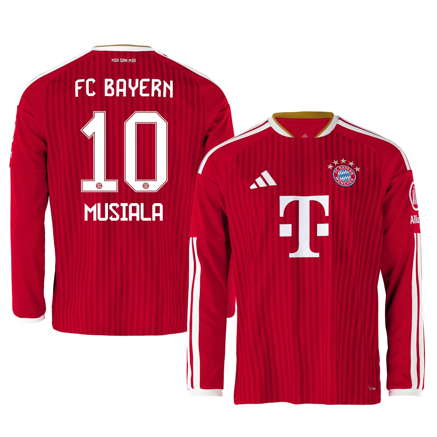 Jamal Musiala 10 Bayern Munich 2026/27 Home Men Long Sleeve Jersey - Red