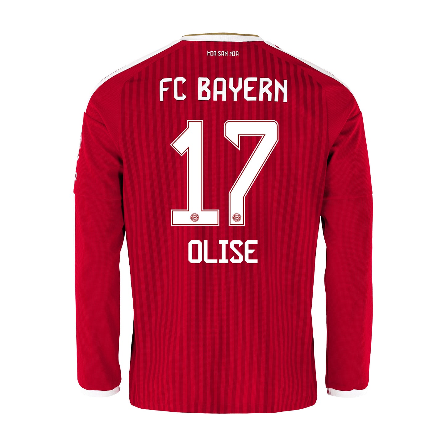 Michael Olise 17 Bayern Munich 2026/27 Home Men Long Sleeve Jersey - Red