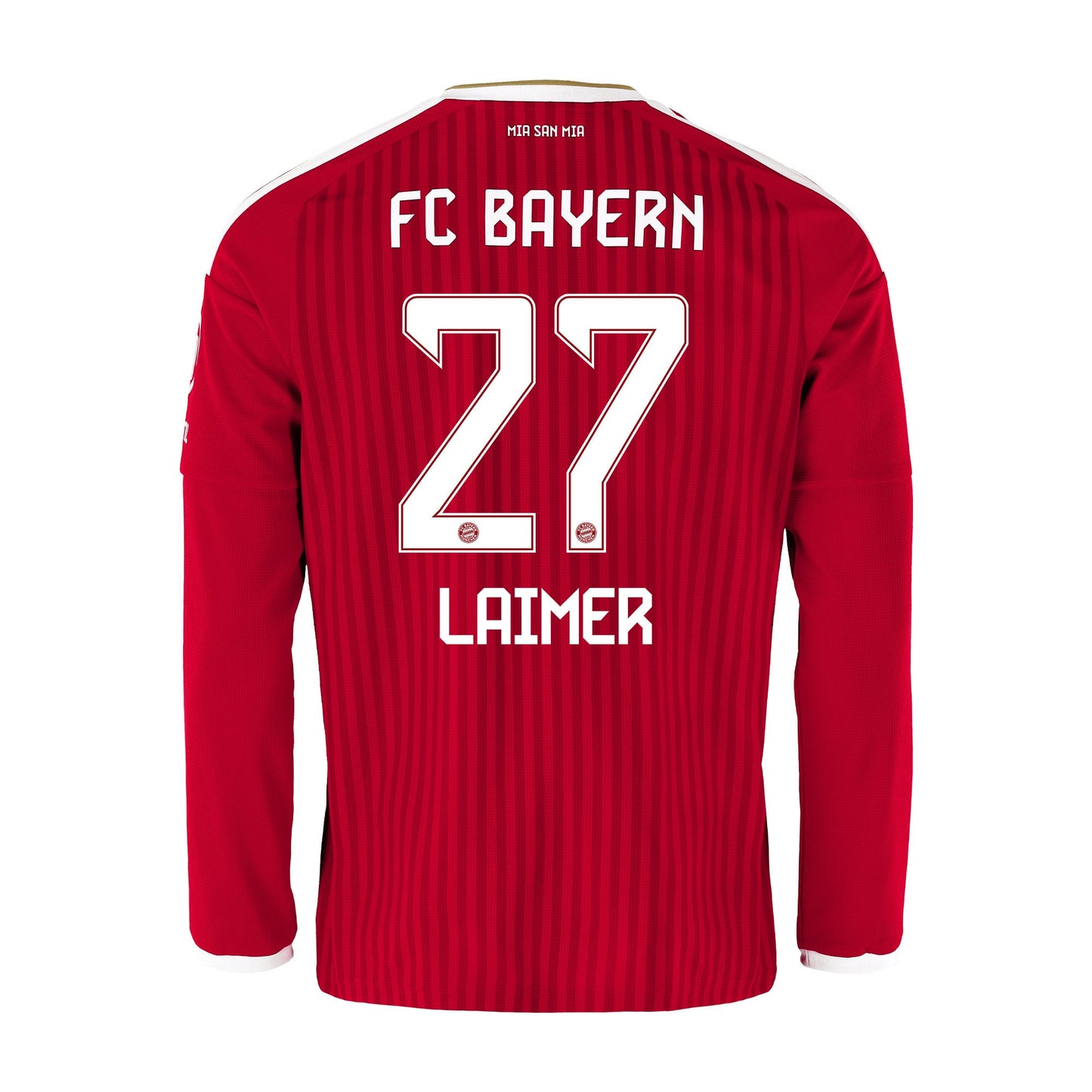 Konrad Laimer 27 Bayern Munich 2026/27 Home Men Long Sleeve Jersey - Red