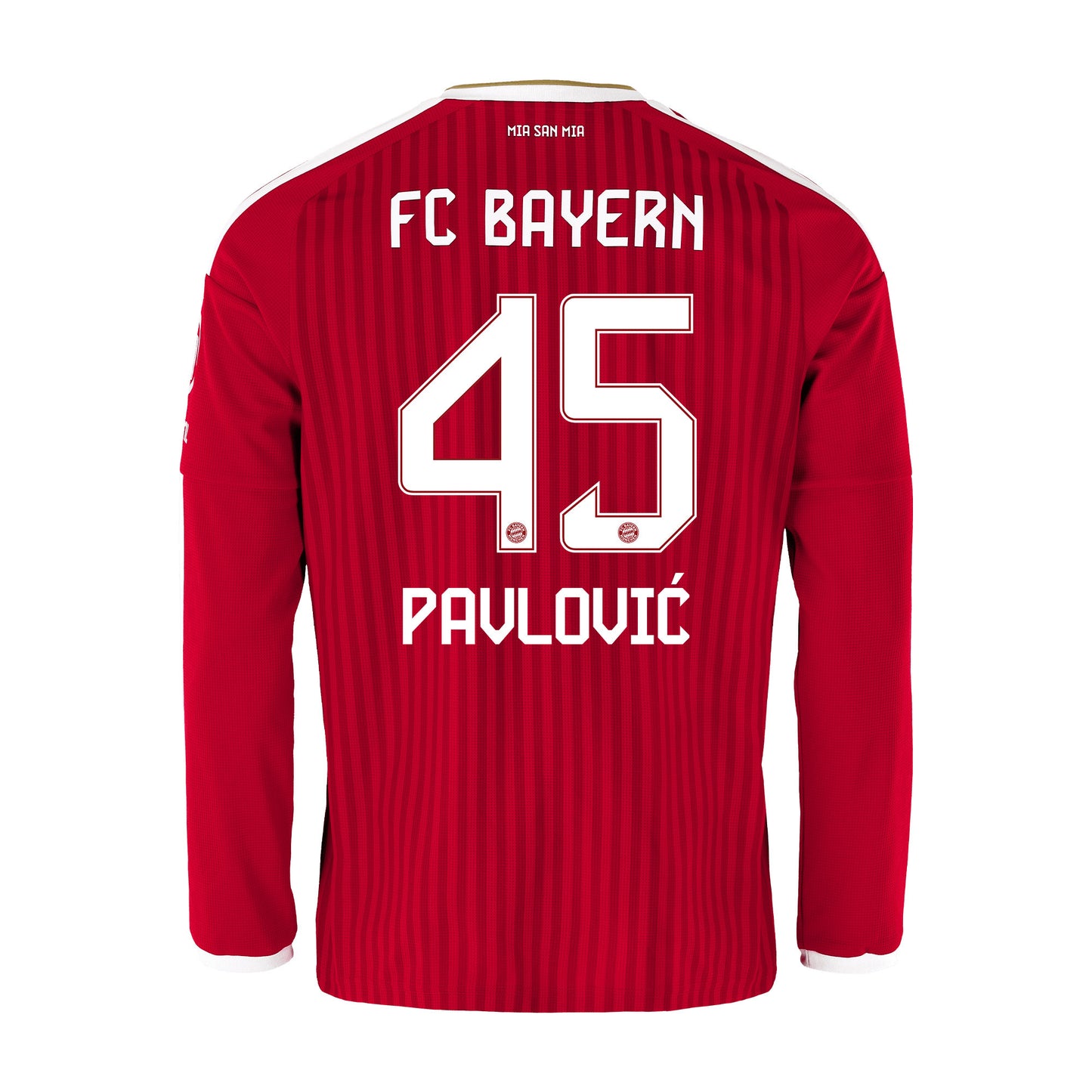 Aleksandar Pavlović 45 Bayern Munich 2026/27 Home Men Long Sleeve Jersey - Red