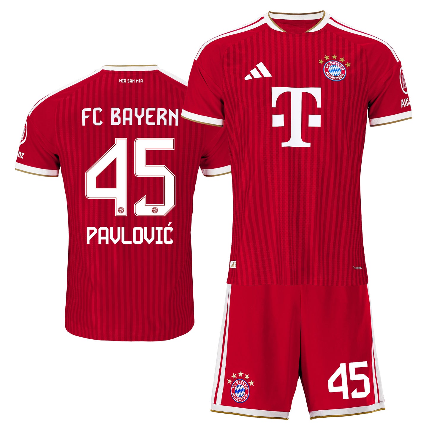 Aleksandar Pavlović 45 Bayern Munich 2026/27 Home Men Jersey & Shorts Set – Red