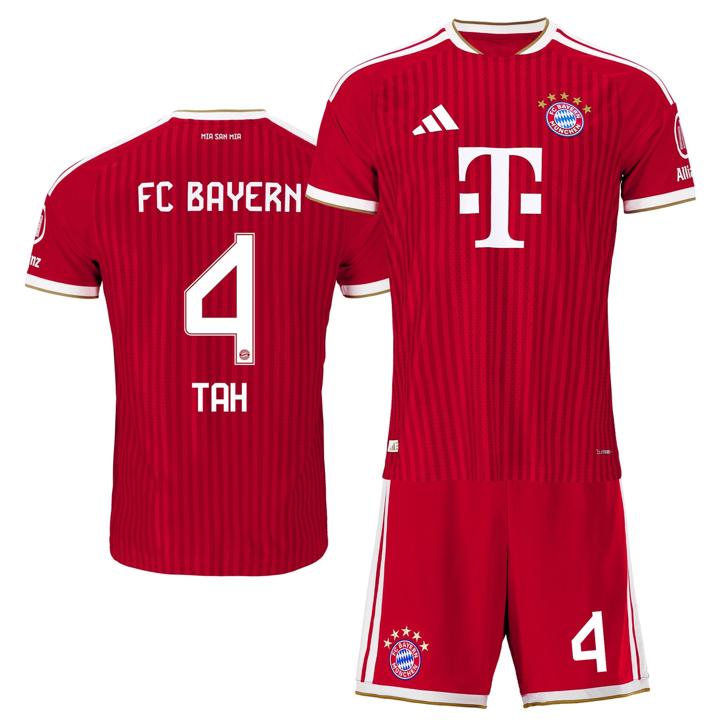 Jonathan Tah 4 Bayern Munich 2026/27 Home Men Jersey & Shorts Set – Red