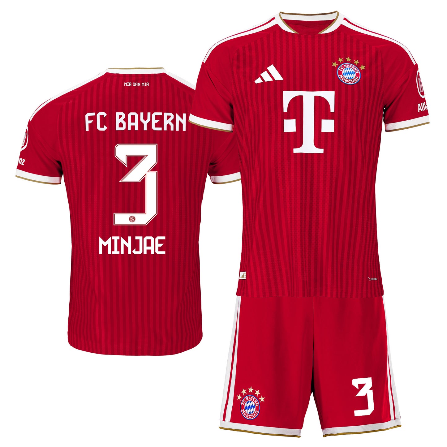 Minjae Kim 3 Bayern Munich 2026/27 Home Men Jersey & Shorts Set – Red
